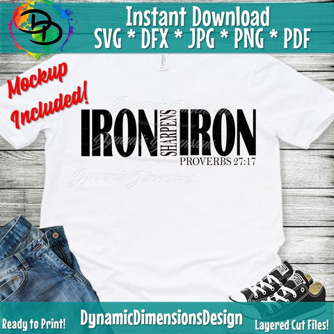 Iron Sharpens Iron SVG DynamicDimensionsDesign 