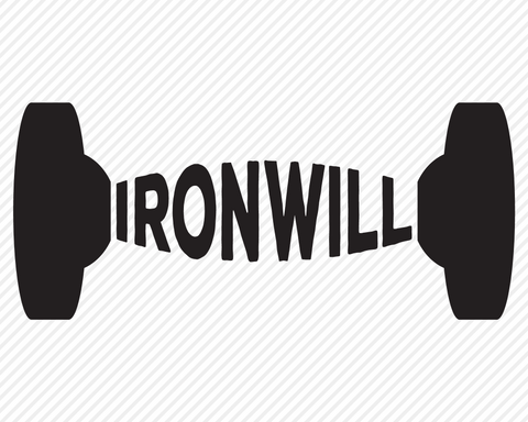 Iron Will | Fitness SVG SVG Texas Southern Cuts 