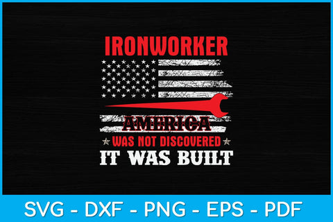 Ironworker - American USA Flag Ironworker Worker Svg Design SVG artprintfile 