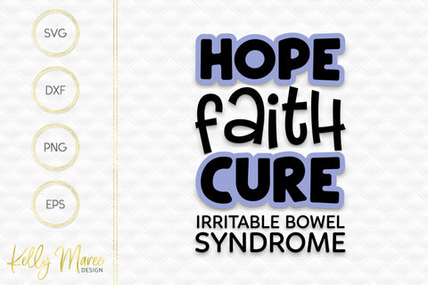 Irritable Bowel Syndrome Awareness Cut File Kelly Maree Design 