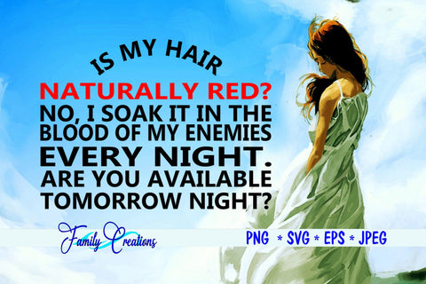 Is My Hair Naturally Red? SVG Family Creations 