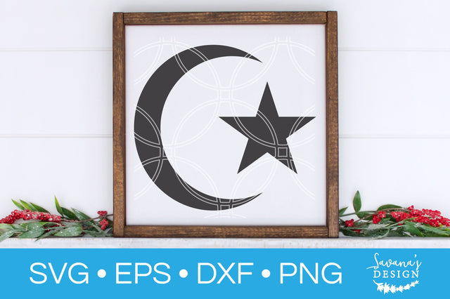 Islamic Crescent SVG SVG SavanasDesign 