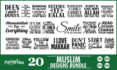 Islamic SVG Designs Bundle SVG PatternFeed8 