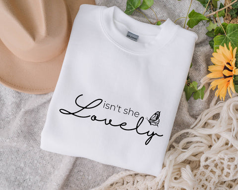 Isn't she lovely SVG, Baby svg, instant download, baby girl SVG, svg for Cricut, Silhouette, nursery svg, new born svg, cute svg, trendy shirt, SVG Fauz 