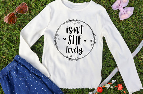 Isn't She Lovely Svg, Doodle Flower Svg, Wildflower Svg, Newborn Svg, Baby Blessing Svg, Girl Onesies Svg Png Eps Dxf File Instant Download SVG MD mominul islam 