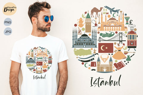 Istanbul, Turkey vintage Sublimation Design | 300dpi PNG image Sublimation Klava P 
