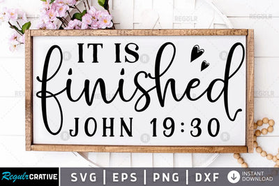 It is finished john 1930 SVG SVG Regulrcrative 