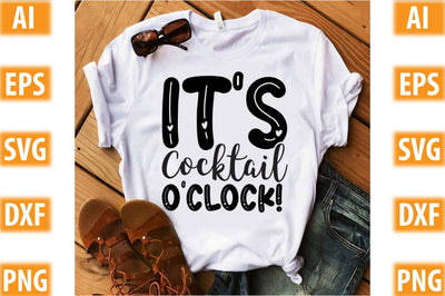 It s Cocktail O'Clock! SVG SVGista 