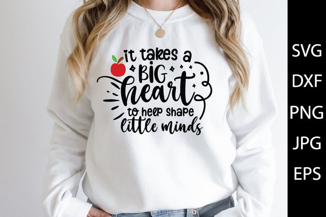 it takes a big heart to help shape little minds SVG md faruk hossain 