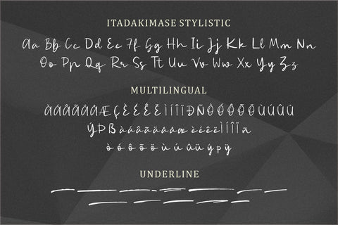 Itadakimase - Duo Style Font Allouse.Studio 