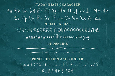 Itadakimase - Duo Style Font Allouse.Studio 