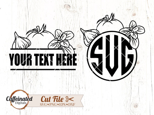 Italian Cooking Monogram SVG SVG Caffeinated SVGs 
