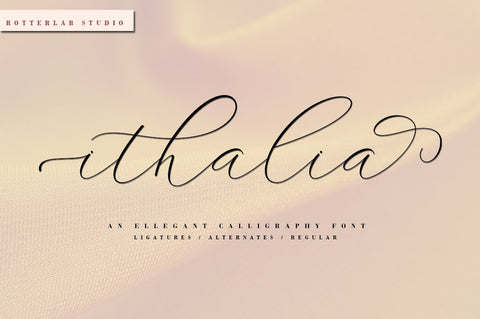 Ithalia Script Font Rotterlab studio 