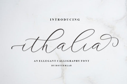 Ithalia Script Font Rotterlab studio 