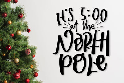 It's 5 At The North Pole SVG SVG dapiyupi store 