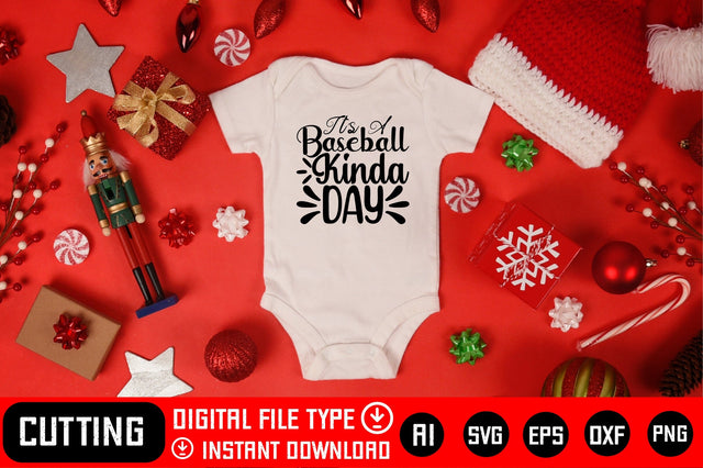 It's A Baseball Kinda Day SVG CraftlabSvg29 