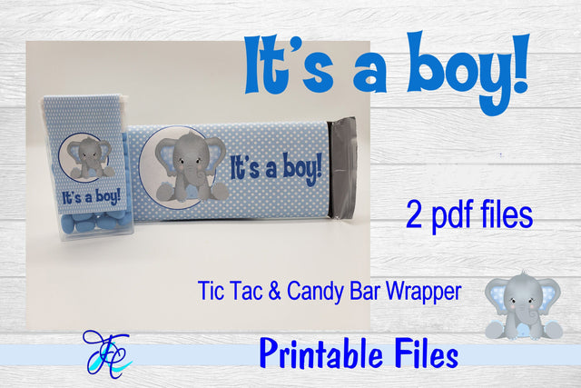 It's A Boy Bundle - Elephant 3D Paper Family Creations 