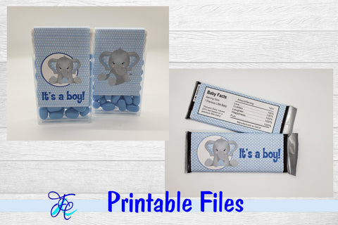 It's A Boy Bundle - Elephant 3D Paper Family Creations 