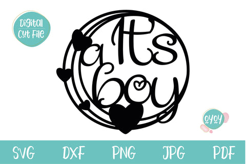 It's a Boy Cake Topper SVG | Baby Shower SVG SVG OyoyStudioDigitals 