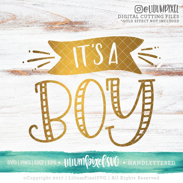Its A Boy SVG Lilium Pixel SVG 