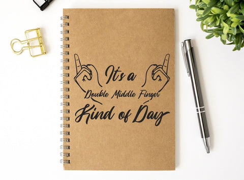 It's a Double Middle Finger Kind of Day Adult SVG Design | So Fontsy SVG Crafting After Dark 