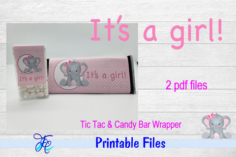 It's A Girl Bundle - Elephant 3D Paper Family Creations 