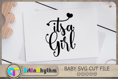 It's a girl Svg, Baby Girl Svg, Baby Svg, Newborn Baby Svg SVG Artinrhythm shop 