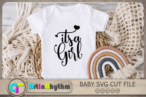 It's a girl Svg, Baby Girl Svg, Baby Svg, Newborn Baby Svg SVG Artinrhythm shop 