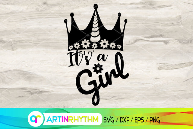It's a girl svg, baby svg SVG Artinrhythm shop 