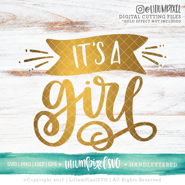 Its A Girl SVG Lilium Pixel SVG 
