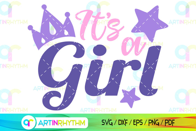 It's a girl svg SVG Artinrhythm shop 