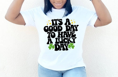 It's a good day to have a lucky day svg, Happy Go Lucky Svg, St Patricks Day Svg, Lucky Rainbow Svg, Clover Svg, Irish Svg, Shamrock Svg SVG MD mominul islam 
