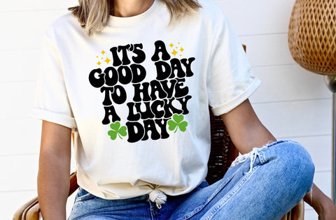 It's a good day to have a lucky day svg, Happy Go Lucky Svg, St Patricks Day Svg, Lucky Rainbow Svg, Clover Svg, Irish Svg, Shamrock Svg SVG MD mominul islam 