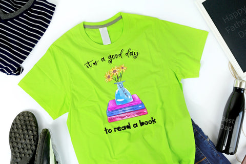 It's a good day to read a book PNG Sublimation Design Sublimation Natasha Prando 
