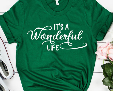 It's a Wonderful Life SVG - Christmas SVG - Christmas Quote SVG SVG She Shed Craft Store 