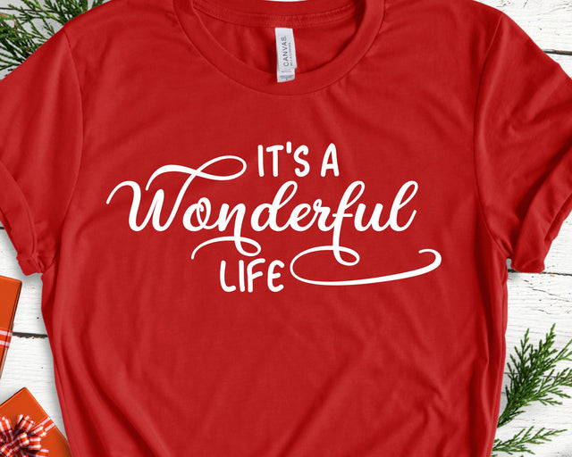 It's a Wonderful Life SVG - Christmas SVG - Christmas Quote SVG SVG She Shed Craft Store 