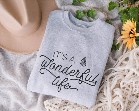 It's a Wonderful Life svg, Wonderful svg, Wonderful Life svg, Cuttable Design PNG DXF SVG & eps File for Silhouette Cameo and Cricut, pdf SVG Fauz 