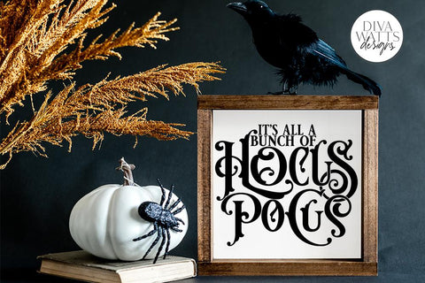 It's All A Bunch Of Hocus Pocus SVG | Halloween Witch Word Art Design SVG Diva Watts Designs 