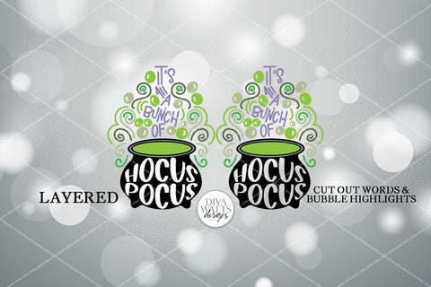 It's All A Bunch Of Hocus Pocus SVG | Witch's Cauldron Halloween Sign Design SVG Diva Watts Designs 
