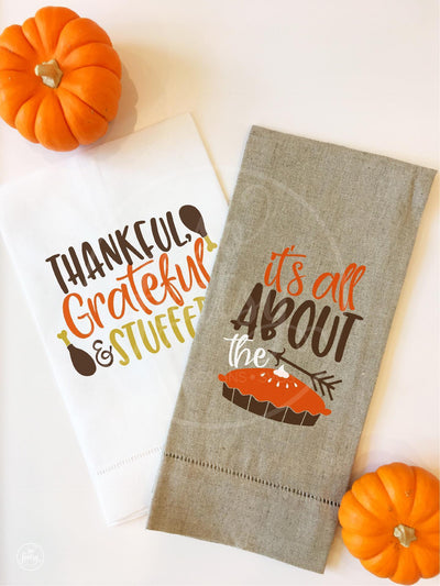 It's All About the Pie Kitchen Towel Design SVG So Fontsy Design Shop 
