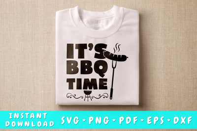 It's BBQ Time SVG, Barbecue Quote SVG SVG HappyDesignStudio 