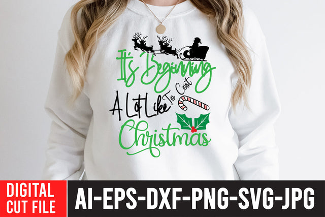 It's Beginning to Cost A Lot Like Christmas SVG Cut File SVG BlackCatsMedia 