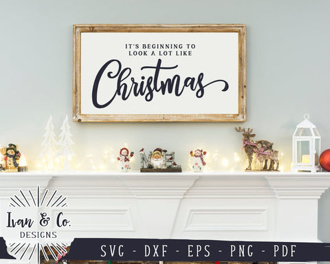 It's Beginning to Look a lot Like Christmas SVG Files | Holidays SVG | Winter SVG | Cricut | Silhouette | Commercial Use | Digital Cut Files (1061822255) SVG Ivan & Co. Designs 