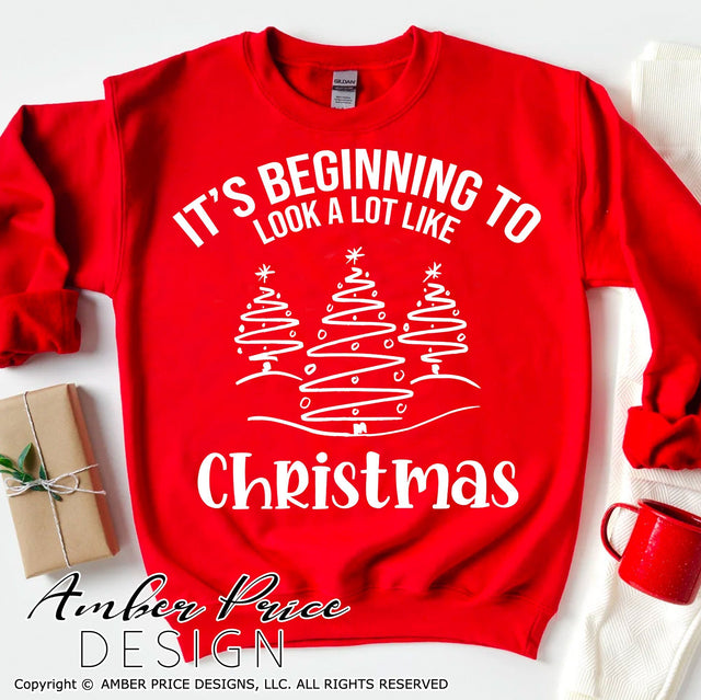 It's beginning to look a lot like Christmas SVG PNG DXF | Winter SVG | Christmas Trees Shirt Design | Amber Price Design SVG Amber Price Design 