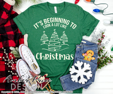It's beginning to look a lot like Christmas SVG PNG DXF | Winter SVG | Christmas Trees Shirt Design | Amber Price Design SVG Amber Price Design 