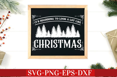 It's beginning to look a lot like christmas SVG SVG DESIGNISTIC 