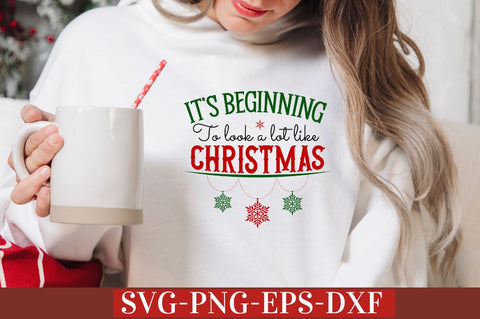 It's beginning to look a lot like christmas SVG SVG DESIGNISTIC 
