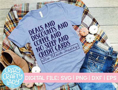 It's Black Friday | Thanksgiving SVG Cut File SVG Crazy Crafty Lady Co. 