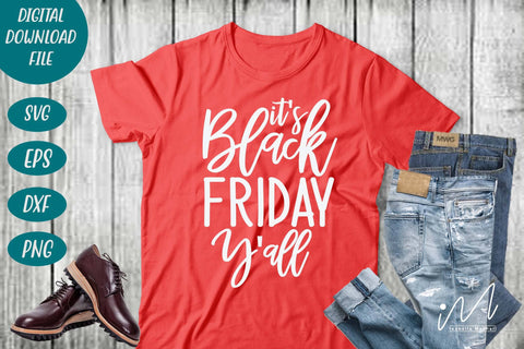 It's Black Friday Y'all svg, Black Friday t shirt svg, Gift for Black Friday, Cut files,Black Friday shopping svg SVG Isabella Machell 