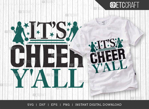 Its Cheer Yall SVG Cut File, Cheerleading Svg, Cheer Svg, Love Life Svg ...